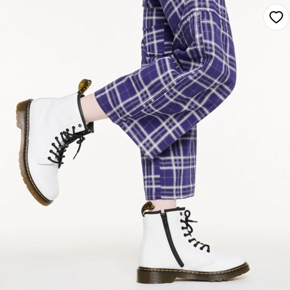 NWOT Dr. Martens 1460 8-Eye Boot - Little Kid / Big Kid - White